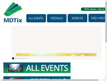 Tablet Screenshot of mdtix.com